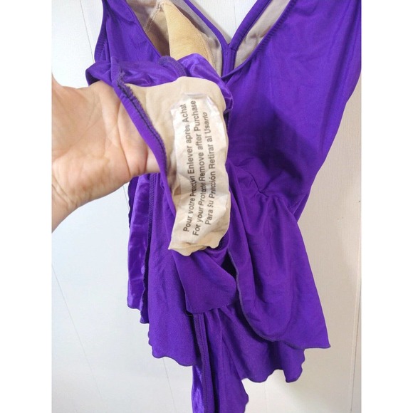 VTG 90s One Piece skirted swimsuit - about a modern medium/size 8- like NEW! - Picture 6 of 7